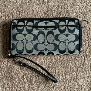 Coach zip around wallet/wristlet